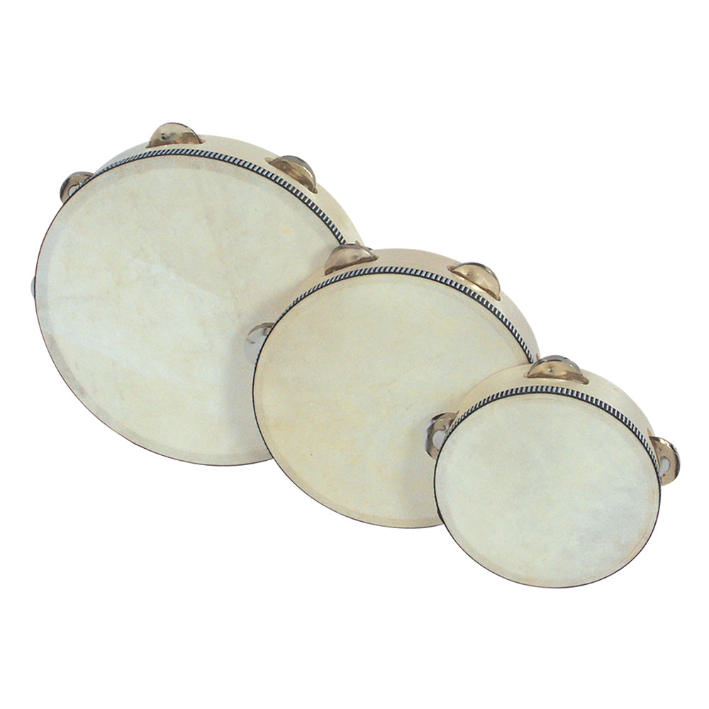 PP World Wooden Tambourine ~ 25cm Natural